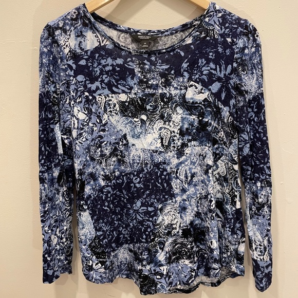 Simply Vera Vera Wang Tops - Simply Vera Wang Scoop Neck Long-Sleeve Shirt